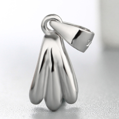 925 Sterling Silver Banana Pendant Clasps