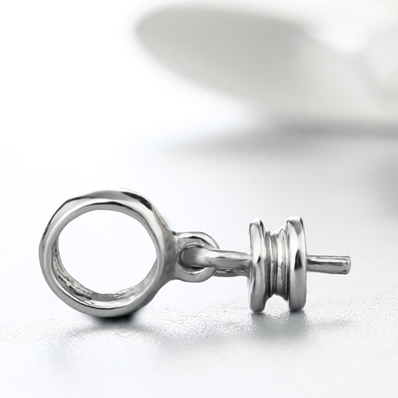 925 Sterling Silver Ring Pendant For Pearl Making