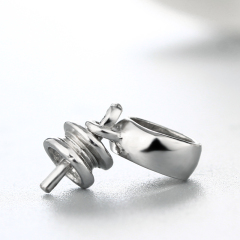 925 Sterling Silver Ring Pendant For Pearl Making