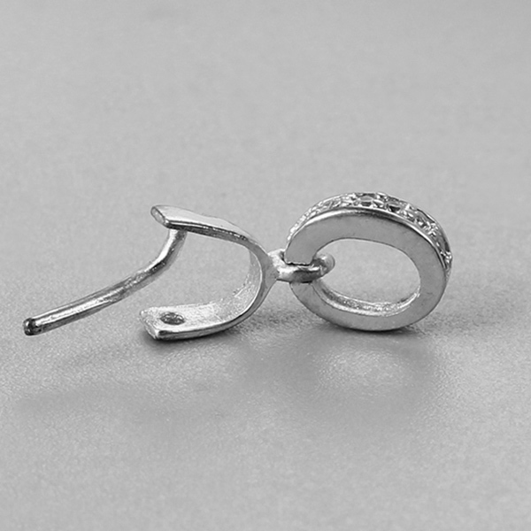 925 Sterling Silver Crystal Pendant Bails