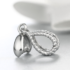 925 Sterling Silver Fancy Hollow Pendant Clasps