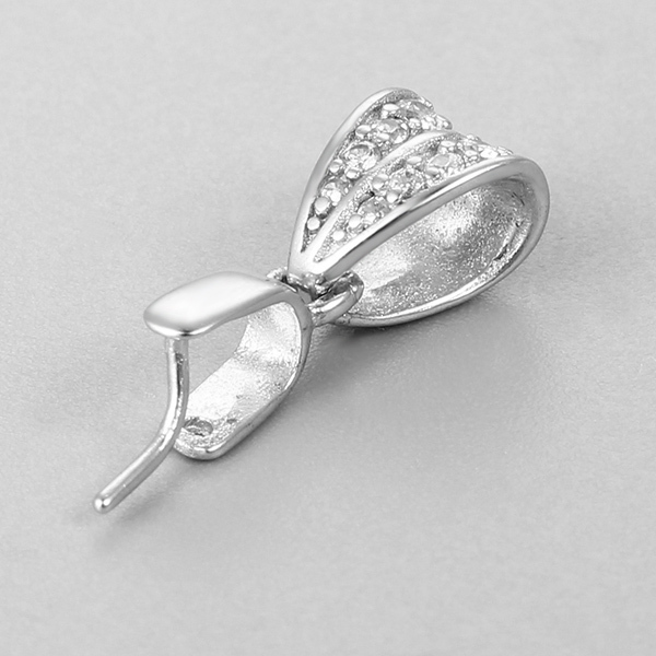 925 Sterling Silver Crystal Pendant Findings