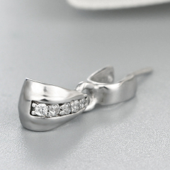 925 Sterling Silver Cubic Zirconia Pendant For Pearl Making