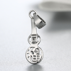 925 Sterling Silver Happiness Pendant Findings