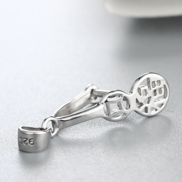 925 Sterling Silver Happiness Pendant Findings
