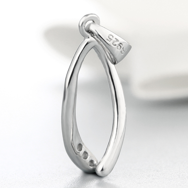 925 Sterling Silver Fashion Crystal Pendant Findings