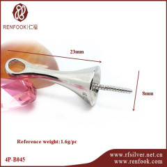 925 Sterling Silver Unique Bell-Shape Pendant For Pearl