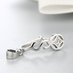 925 Sterling Silver S Cubic Zirconia Pendant Findings