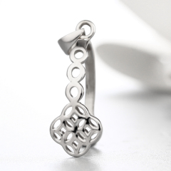 925 Sterling Silver Hollow Pendant Findings