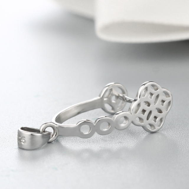 925 Sterling Silver Hollow Pendant Findings