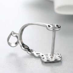 925 Sterling Silver Hollow Pendant Findings