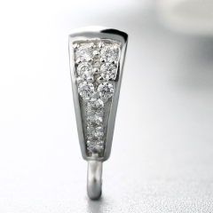 925 Sterling Silver Delicate CZ Pendant Findings