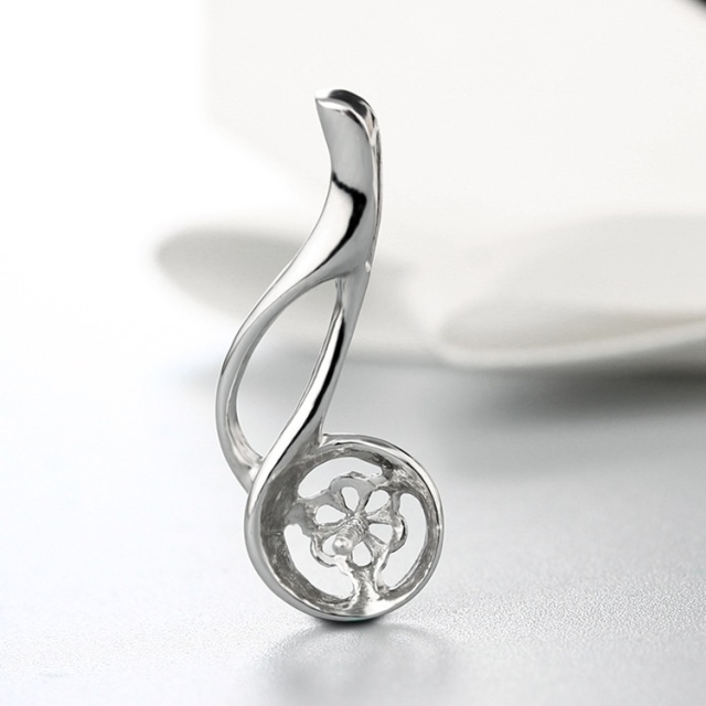 925 Sterling Silver Flower Design Clasp For Pearl Making
