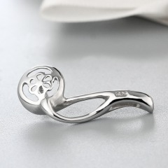 925 Sterling Silver Flower Design Clasp For Pearl Making