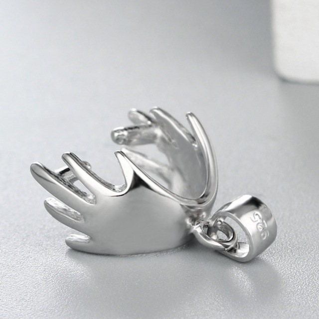 925 Sterling Silver Hand Pendant Clasps
