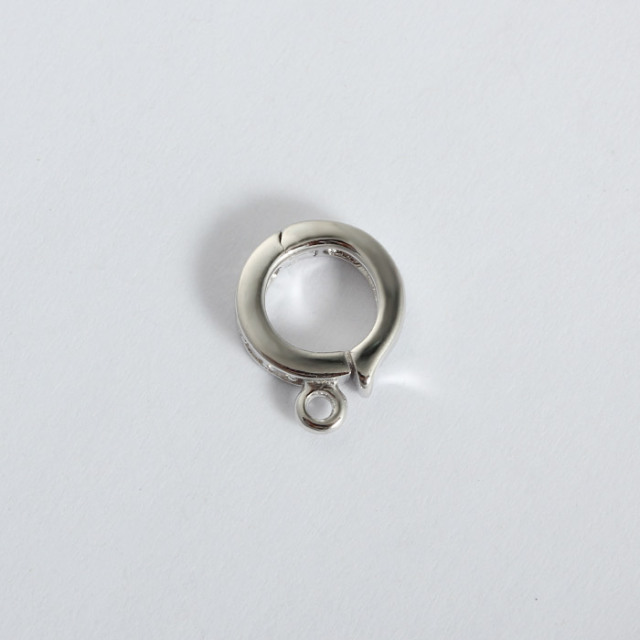 925 Sterling Silver CZ Round Pendant