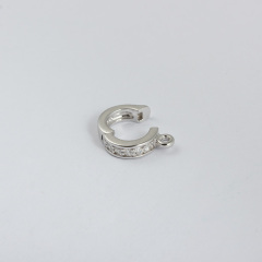 925 Sterling Silver CZ Round Pendant