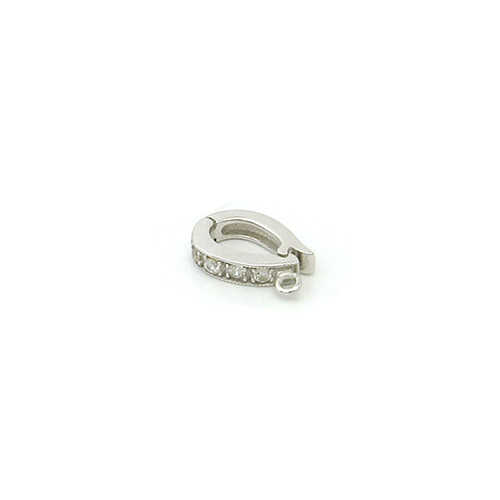 925 Sterling Silver CZ Round Pendant