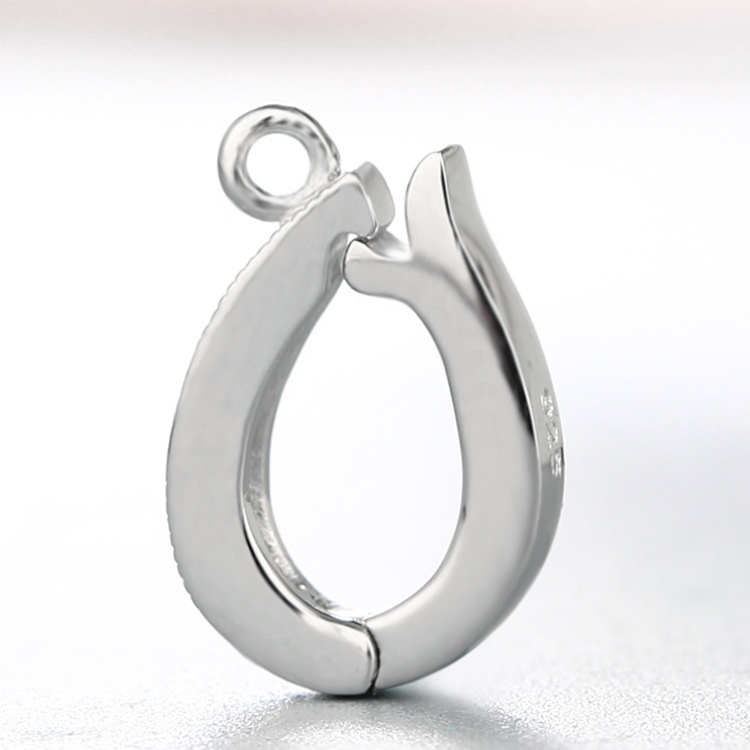 925 Sterling Silver Cubic Zirconia Pendant Bails