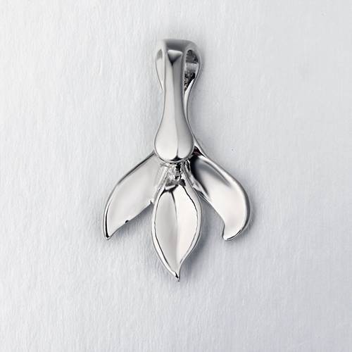 925 Sterling Silver Leaf Pendant Pinch Bails