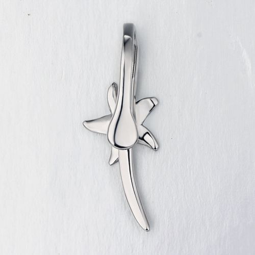 925 Sterling Silver Flower Pendant Pinch Bails