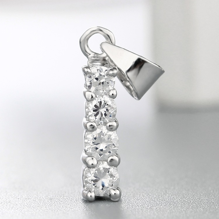 925 Sterling Silver Cubic Zirconia Pendant Clasp