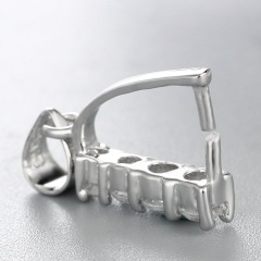 925 Sterling Silver Cubic Zirconia Pendant Clasp