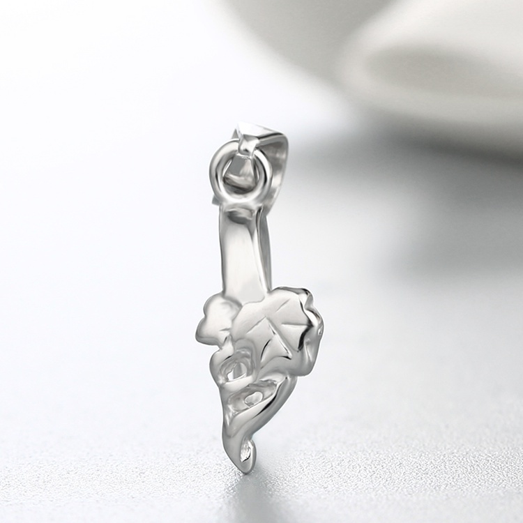 925 Sterling Silver Unique Plant Pendant Clasp