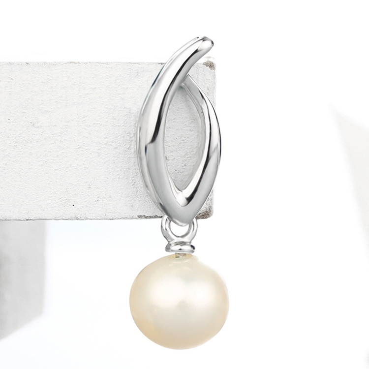 925 Sterling Silver Number 6 Pendant Findings Pearl Cap