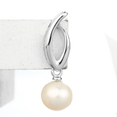 925 Sterling Silver Number 6 Pendant Findings Pearl Cap
