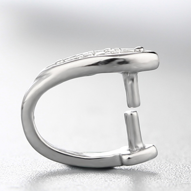 925 Sterling Silver CZ Stone Olive Crystal Pendant Clasps