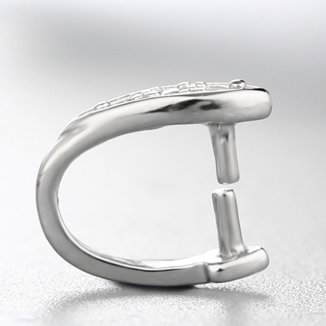 925 Sterling Silver CZ Stone Olive Crystal Pendant Clasps