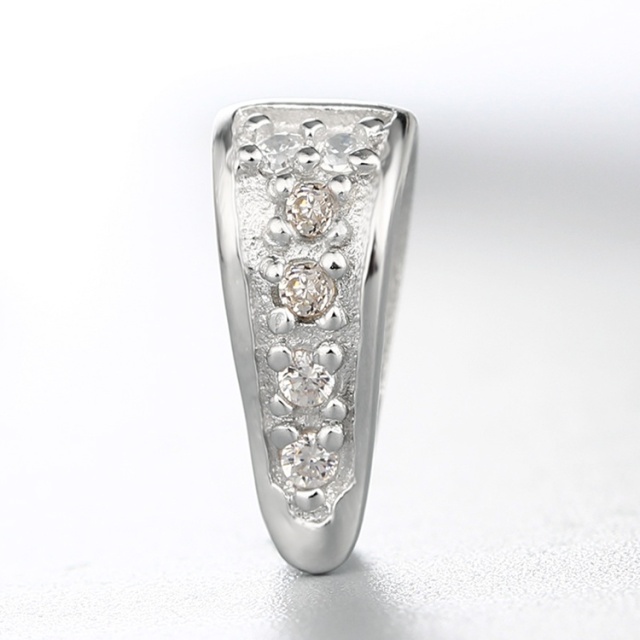 925 Sterling Silver Cubic Zirconia Pendant Clasps