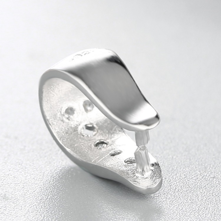 925 Sterling Silver Cubic Zirconia Pendant Clasps