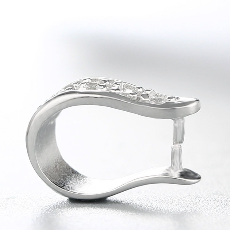 925 Sterling Silver Cubic Zirconia Pendant Clasps