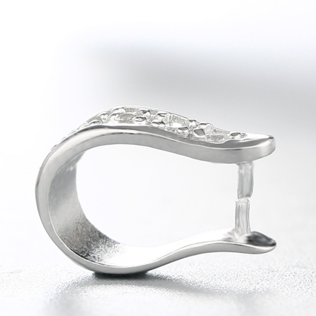 925 Sterling Silver Cubic Zirconia Pendant Clasps