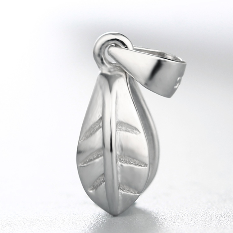 925 Sterling Silver Leaf Pendant Clasps
