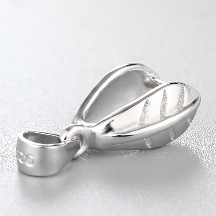 925 Sterling Silver Leaf Pendant Clasps