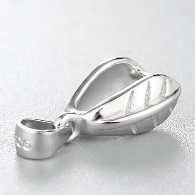 925 Sterling Silver Leaf Pendant Clasps