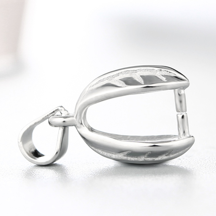 925 Sterling Silver Leaf Pendant Clasps
