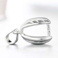 925 Sterling Silver Leaf Pendant Clasps