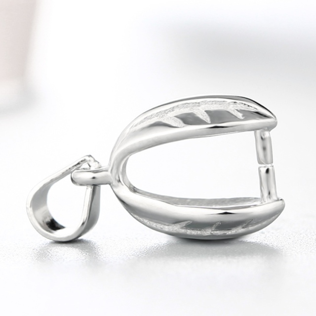 925 Sterling Silver Leaf Pendant Clasps