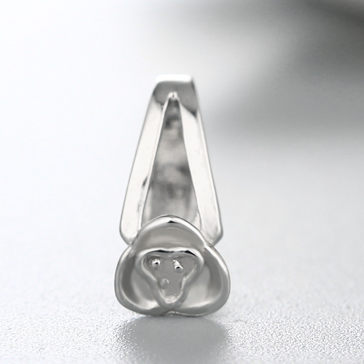 925 Sterling Silver Little Flower Pendant Clasps