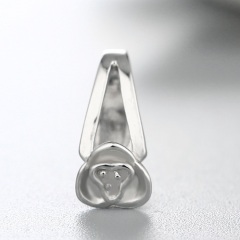 925 Sterling Silver Little Flower Pendant Clasps