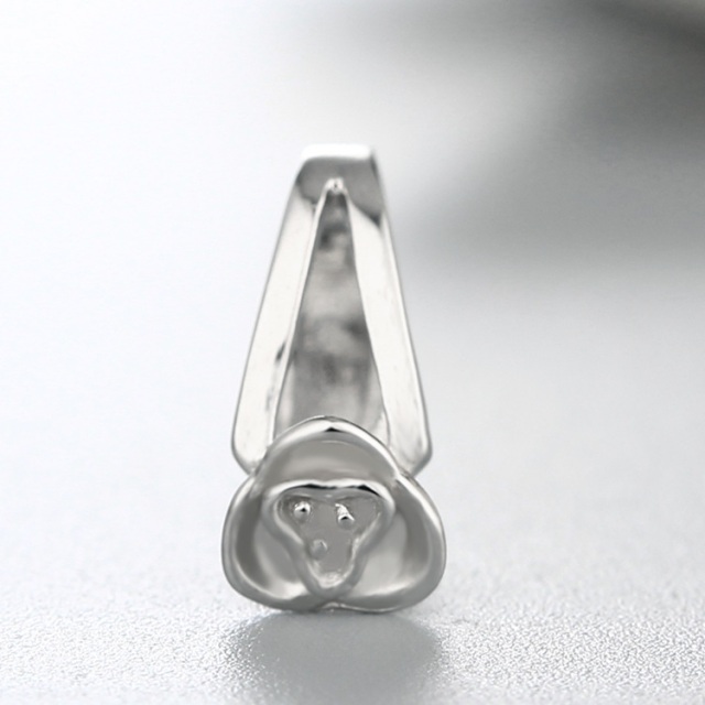 925 Sterling Silver Little Flower Pendant Clasps