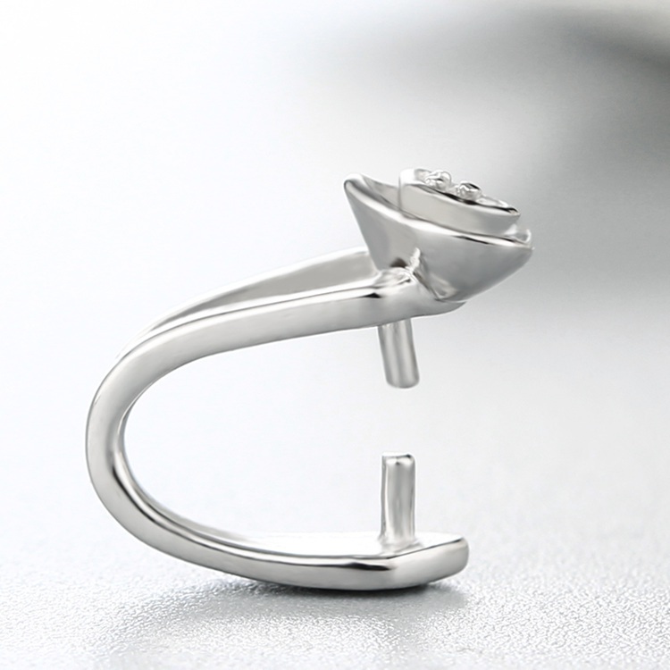 925 Sterling Silver Little Flower Pendant Clasps