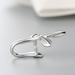 925 Sterling Silver Little Leaf Pendant Clasps