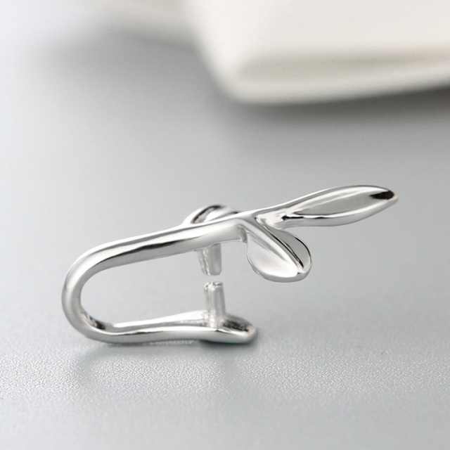 925 Sterling Silver Little Leaf Pendant Clasps