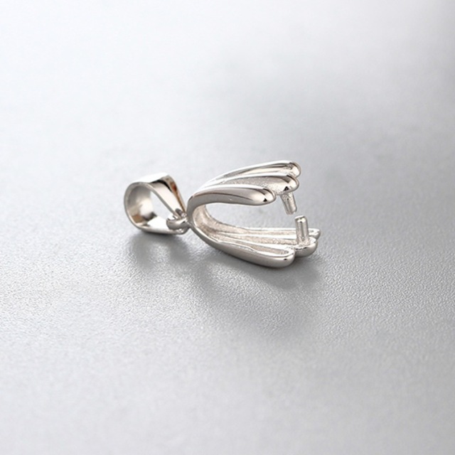 925 Sterling Silver Pendant Clasps For Crystal