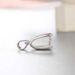 925 Sterling Silver Pendant Clasps For Crystal